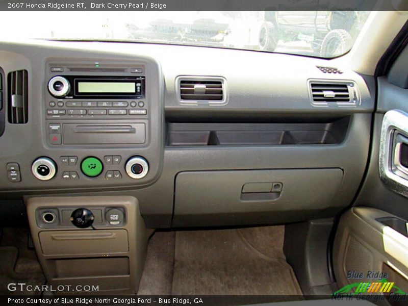 Dark Cherry Pearl / Beige 2007 Honda Ridgeline RT