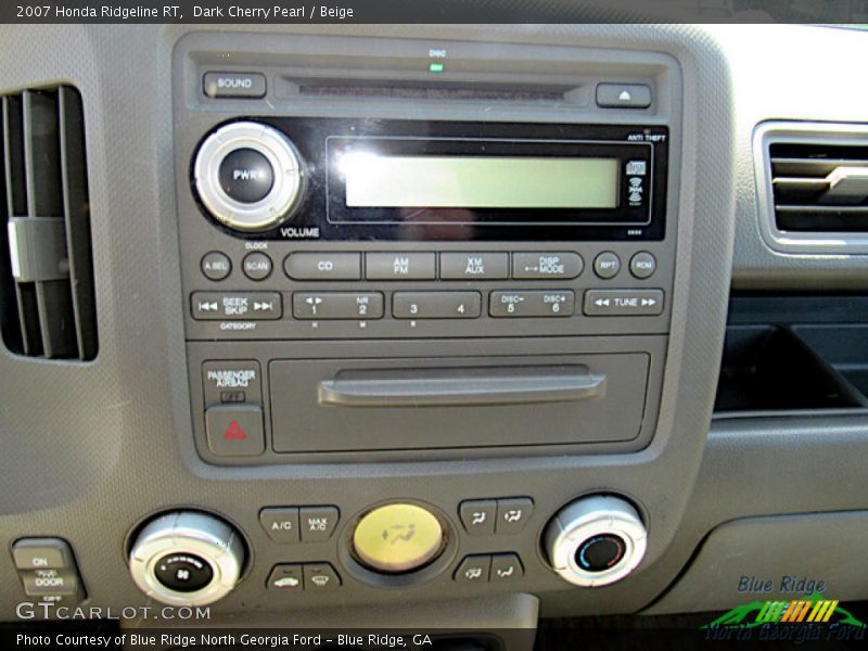 Dark Cherry Pearl / Beige 2007 Honda Ridgeline RT