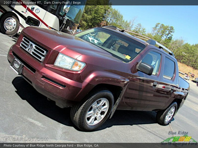 Dark Cherry Pearl / Beige 2007 Honda Ridgeline RT
