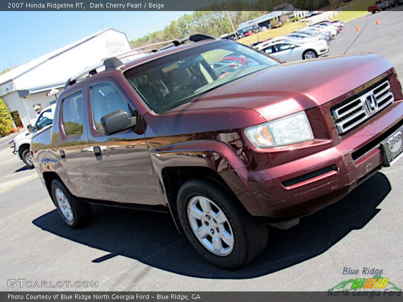 Dark Cherry Pearl / Beige 2007 Honda Ridgeline RT