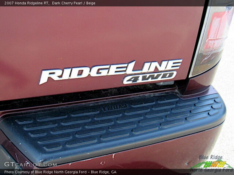 Dark Cherry Pearl / Beige 2007 Honda Ridgeline RT