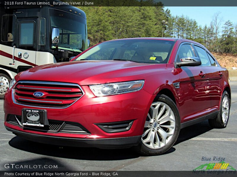 Burgundy Velvet / Dune 2018 Ford Taurus Limited