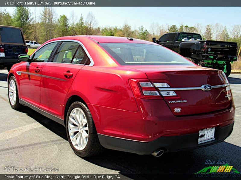 Burgundy Velvet / Dune 2018 Ford Taurus Limited