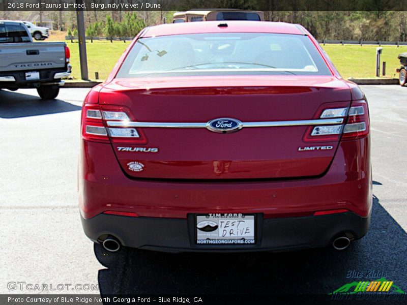 Burgundy Velvet / Dune 2018 Ford Taurus Limited