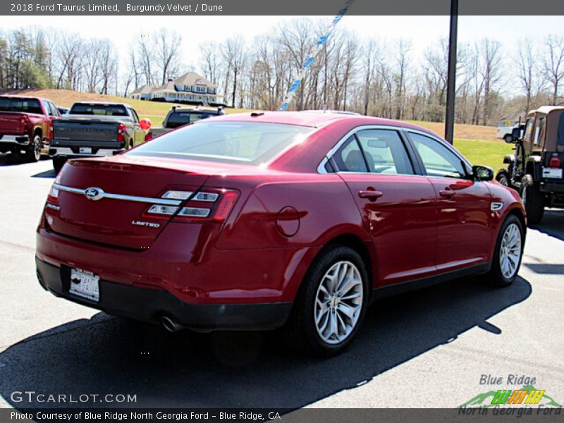 Burgundy Velvet / Dune 2018 Ford Taurus Limited