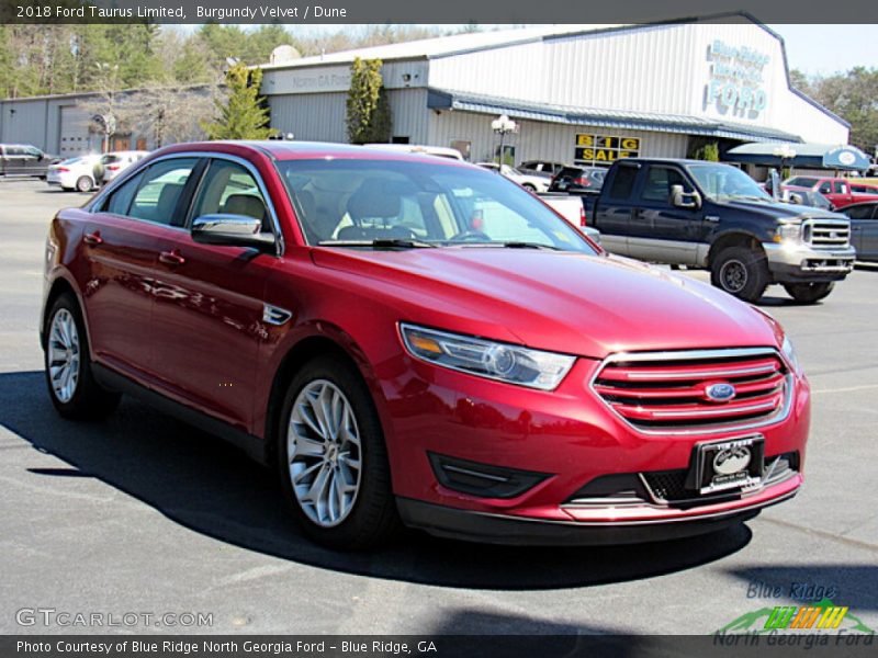Burgundy Velvet / Dune 2018 Ford Taurus Limited