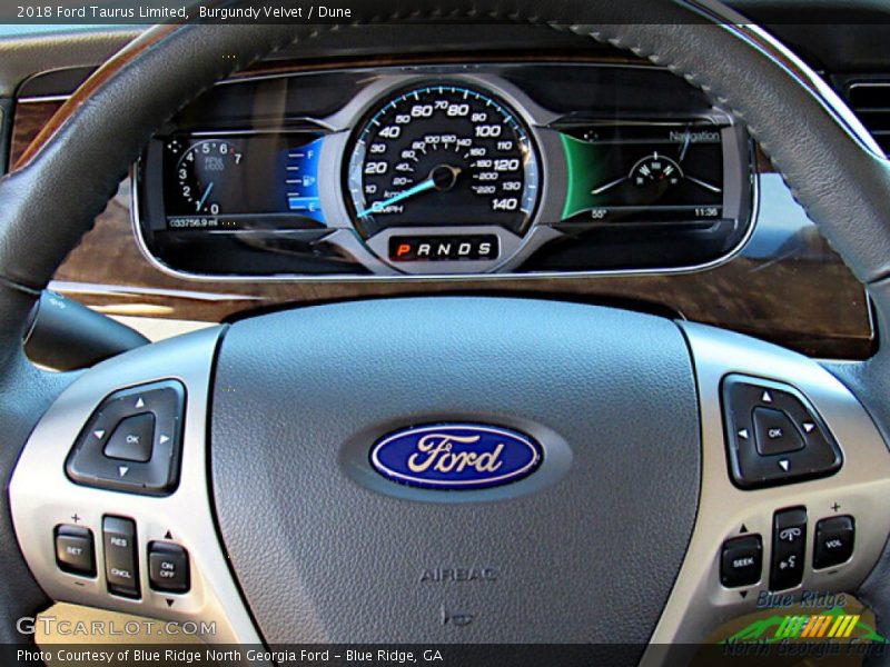 Burgundy Velvet / Dune 2018 Ford Taurus Limited