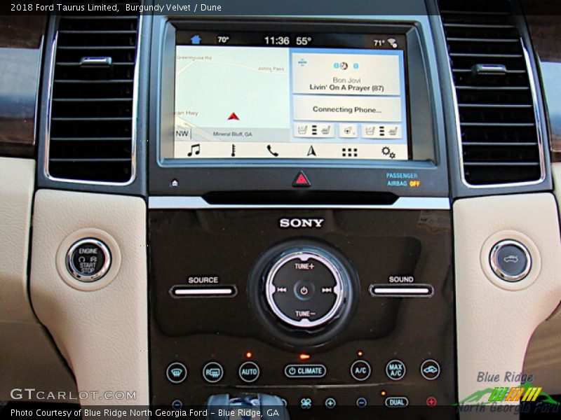Burgundy Velvet / Dune 2018 Ford Taurus Limited