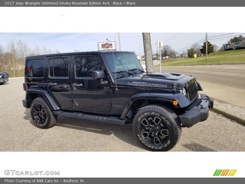 Black / Black 2017 Jeep Wrangler Unlimited Smoky Mountain Edition 4x4
