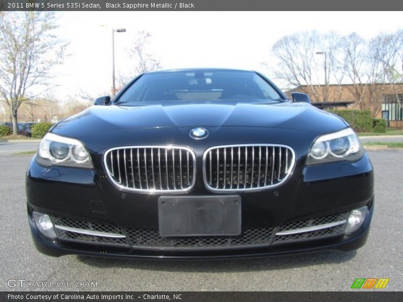 Black Sapphire Metallic / Black 2011 BMW 5 Series 535i Sedan