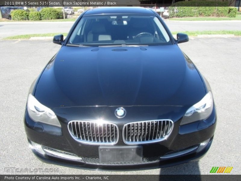 Black Sapphire Metallic / Black 2011 BMW 5 Series 535i Sedan