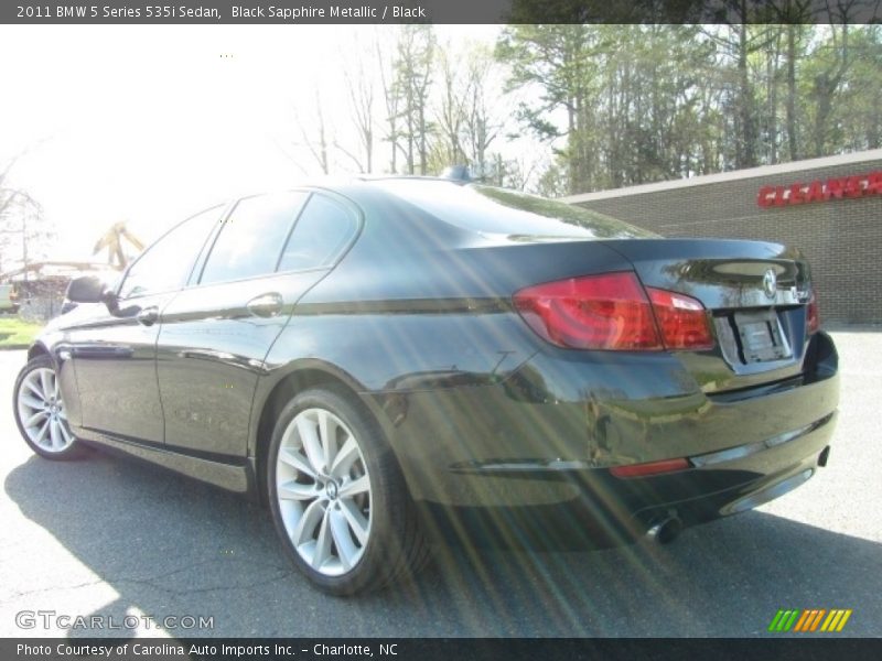 Black Sapphire Metallic / Black 2011 BMW 5 Series 535i Sedan