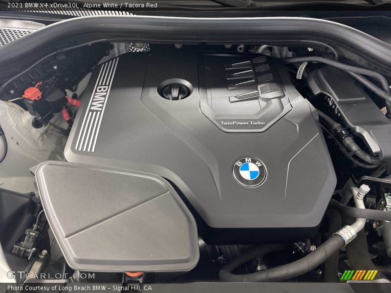Alpine White / Tacora Red 2021 BMW X4 xDrive30i