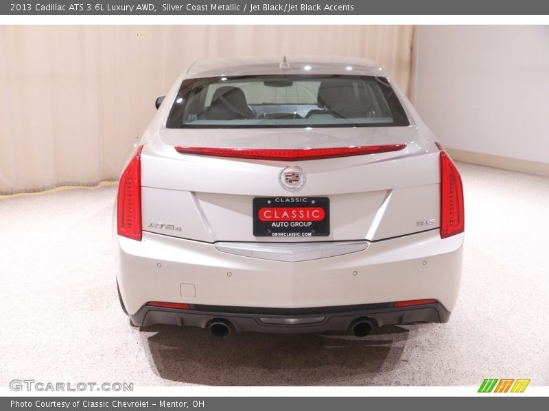 Silver Coast Metallic / Jet Black/Jet Black Accents 2013 Cadillac ATS 3.6L Luxury AWD