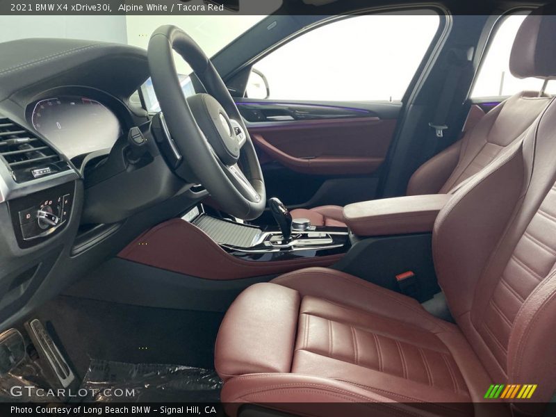 Alpine White / Tacora Red 2021 BMW X4 xDrive30i