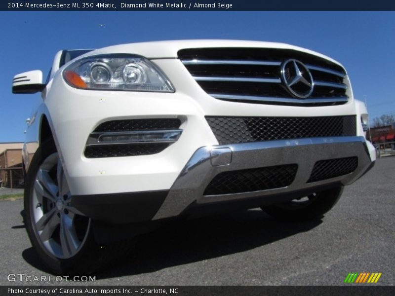 Diamond White Metallic / Almond Beige 2014 Mercedes-Benz ML 350 4Matic