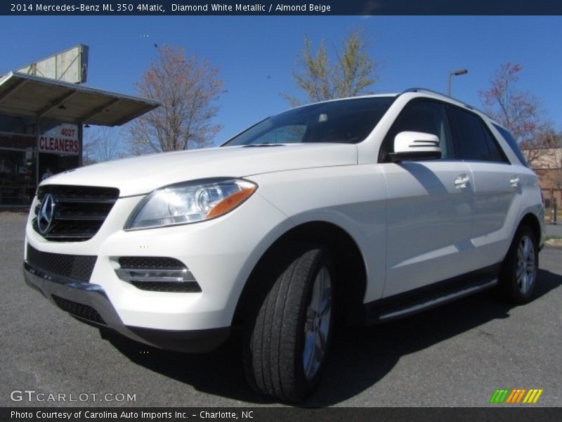 Diamond White Metallic / Almond Beige 2014 Mercedes-Benz ML 350 4Matic