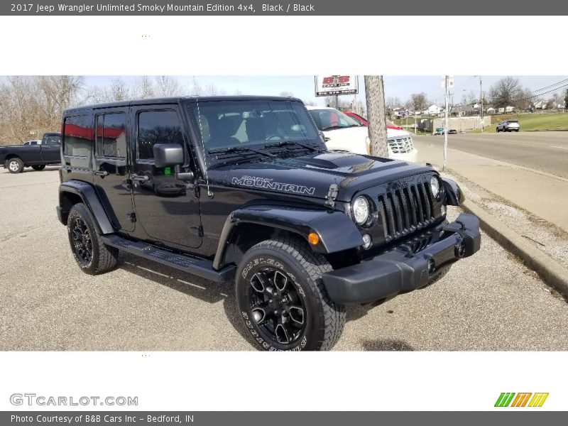 Black / Black 2017 Jeep Wrangler Unlimited Smoky Mountain Edition 4x4