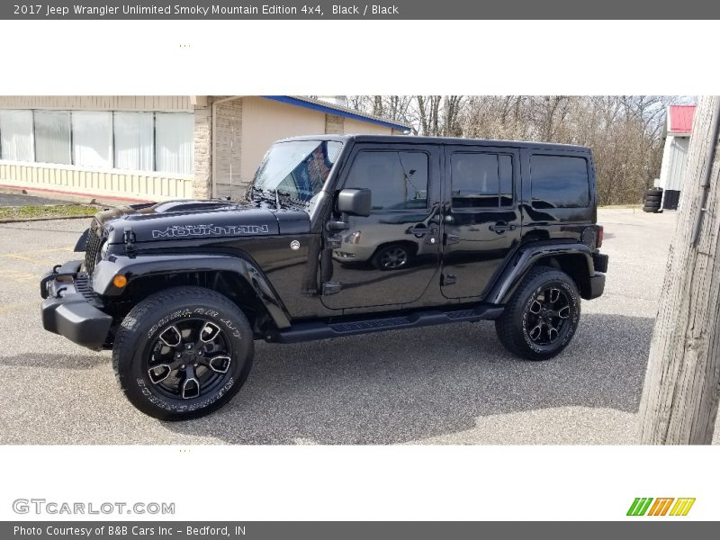 Black / Black 2017 Jeep Wrangler Unlimited Smoky Mountain Edition 4x4
