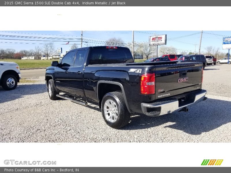 Iridium Metallic / Jet Black 2015 GMC Sierra 1500 SLE Double Cab 4x4