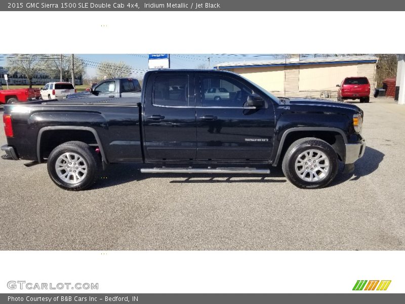 Iridium Metallic / Jet Black 2015 GMC Sierra 1500 SLE Double Cab 4x4
