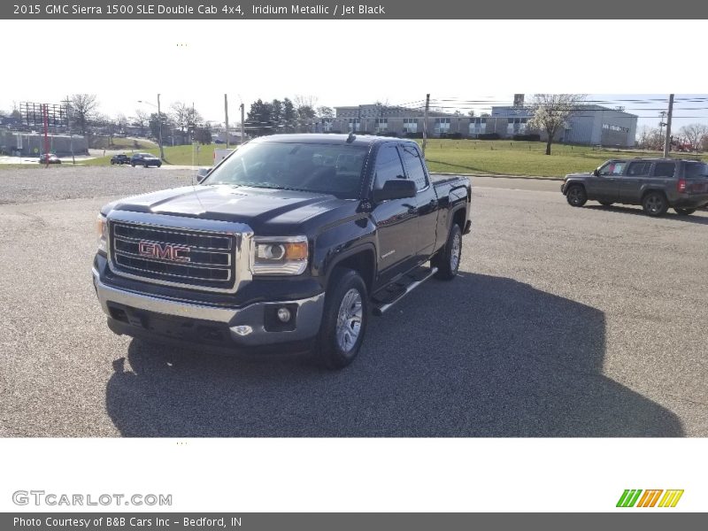 Iridium Metallic / Jet Black 2015 GMC Sierra 1500 SLE Double Cab 4x4