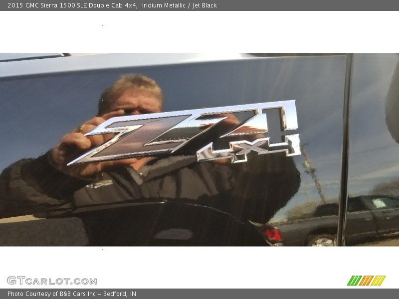 Iridium Metallic / Jet Black 2015 GMC Sierra 1500 SLE Double Cab 4x4