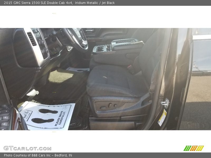 Iridium Metallic / Jet Black 2015 GMC Sierra 1500 SLE Double Cab 4x4