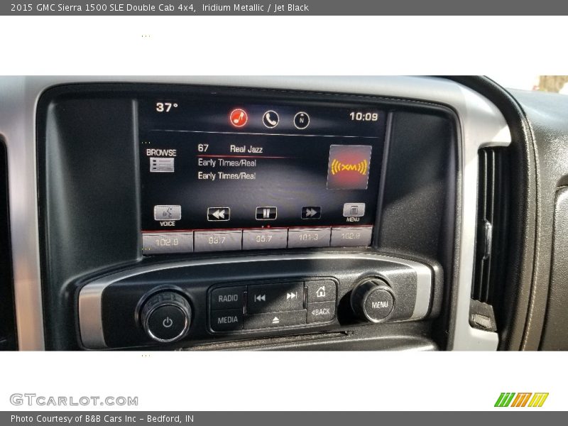 Iridium Metallic / Jet Black 2015 GMC Sierra 1500 SLE Double Cab 4x4