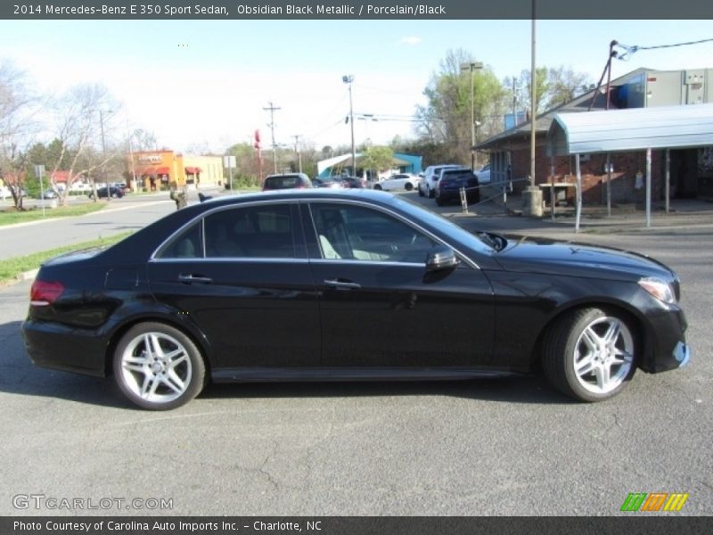 Obsidian Black Metallic / Porcelain/Black 2014 Mercedes-Benz E 350 Sport Sedan