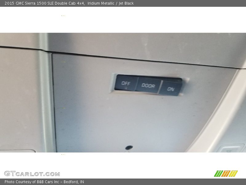 Iridium Metallic / Jet Black 2015 GMC Sierra 1500 SLE Double Cab 4x4