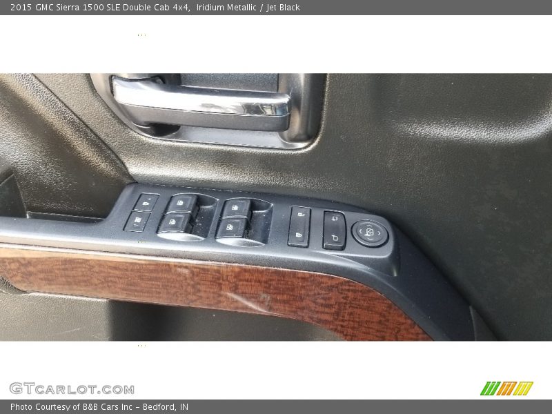 Iridium Metallic / Jet Black 2015 GMC Sierra 1500 SLE Double Cab 4x4