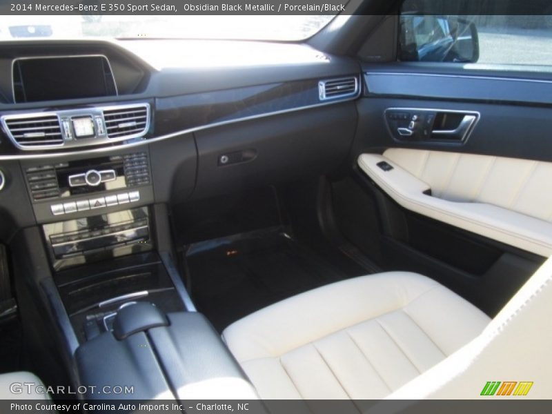Obsidian Black Metallic / Porcelain/Black 2014 Mercedes-Benz E 350 Sport Sedan