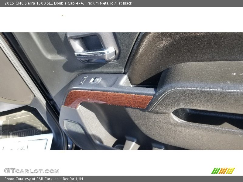 Iridium Metallic / Jet Black 2015 GMC Sierra 1500 SLE Double Cab 4x4