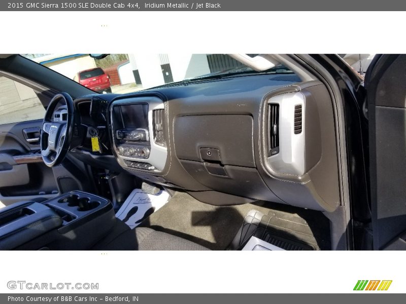 Iridium Metallic / Jet Black 2015 GMC Sierra 1500 SLE Double Cab 4x4