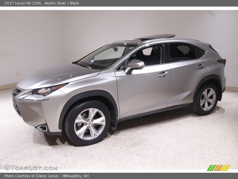 Atomic Silver / Black 2017 Lexus NX 200t