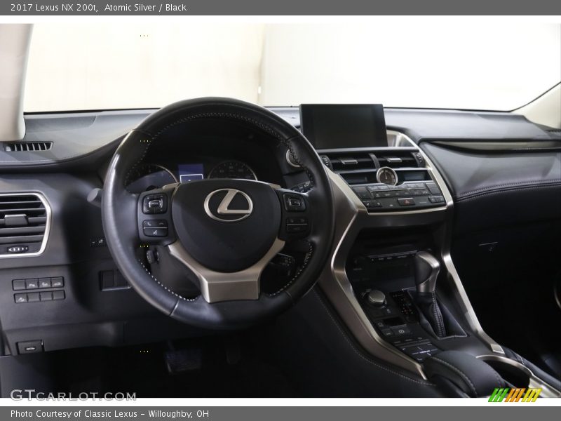 Atomic Silver / Black 2017 Lexus NX 200t