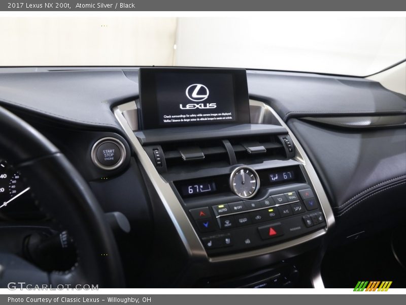 Atomic Silver / Black 2017 Lexus NX 200t