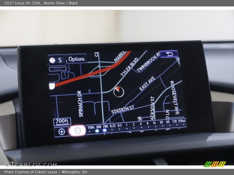 Atomic Silver / Black 2017 Lexus NX 200t