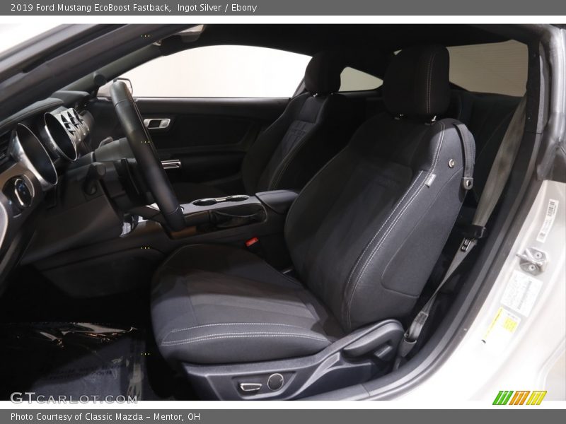 Ingot Silver / Ebony 2019 Ford Mustang EcoBoost Fastback