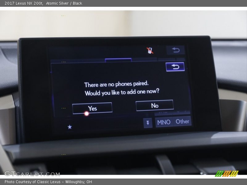 Atomic Silver / Black 2017 Lexus NX 200t