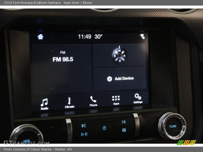 Ingot Silver / Ebony 2019 Ford Mustang EcoBoost Fastback