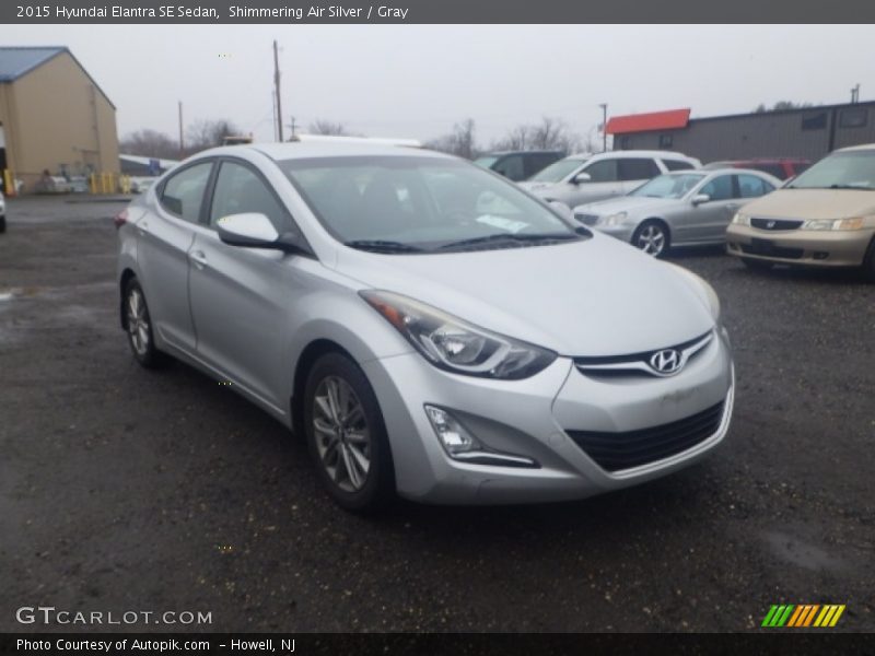 Shimmering Air Silver / Gray 2015 Hyundai Elantra SE Sedan