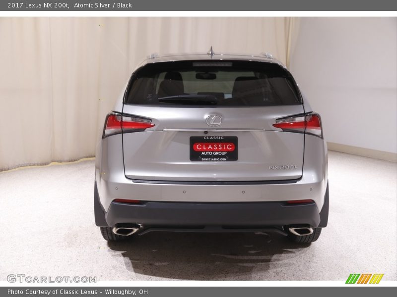 Atomic Silver / Black 2017 Lexus NX 200t