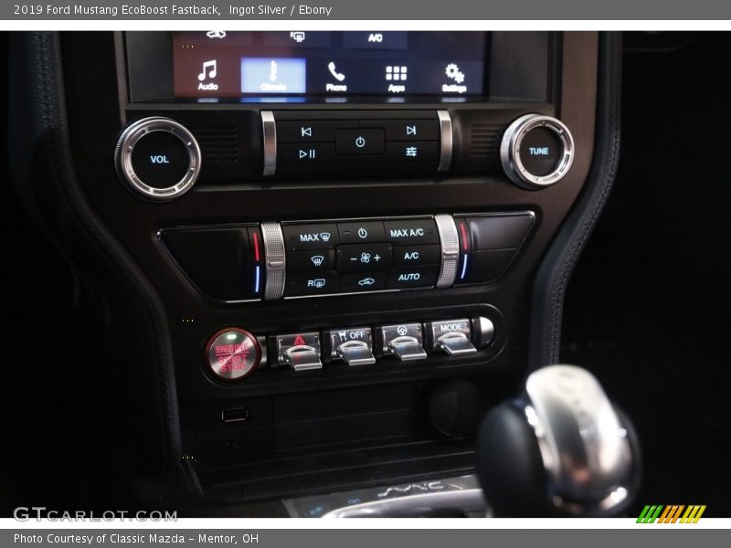Ingot Silver / Ebony 2019 Ford Mustang EcoBoost Fastback