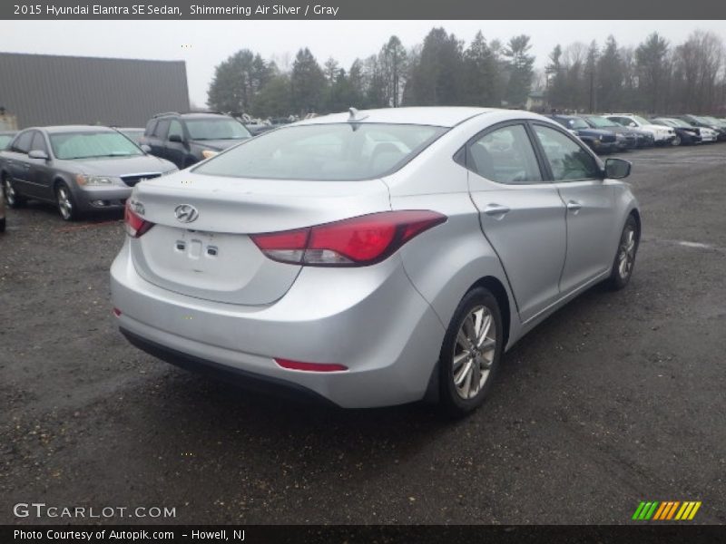 Shimmering Air Silver / Gray 2015 Hyundai Elantra SE Sedan