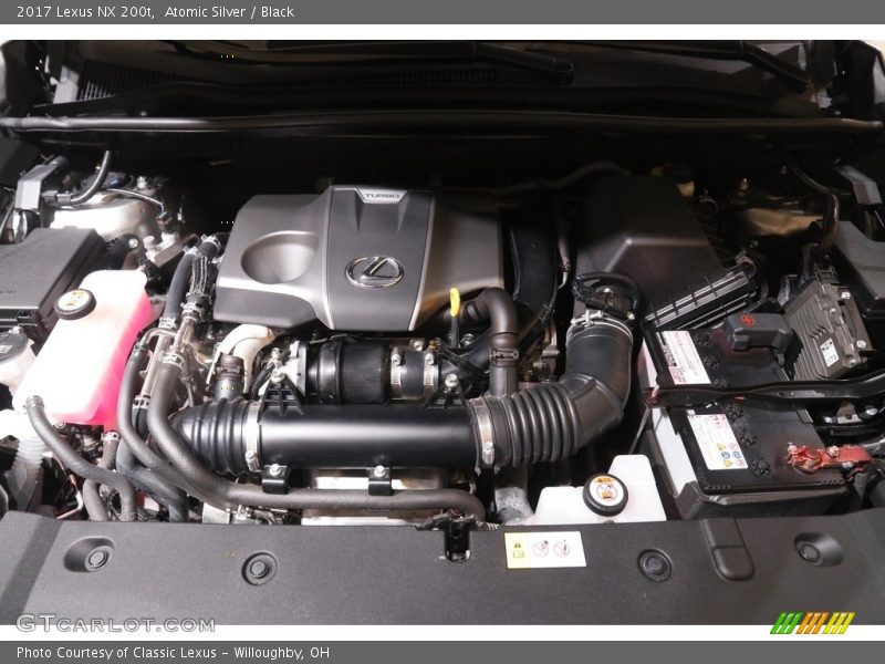 Atomic Silver / Black 2017 Lexus NX 200t