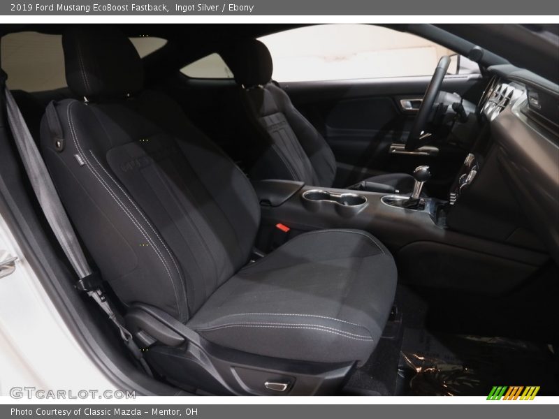 Ingot Silver / Ebony 2019 Ford Mustang EcoBoost Fastback