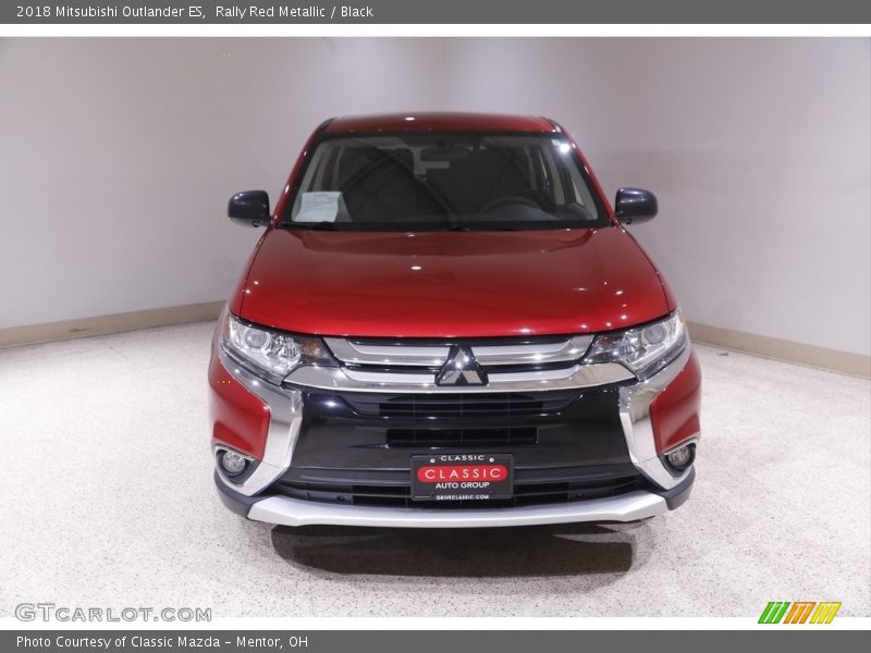 Rally Red Metallic / Black 2018 Mitsubishi Outlander ES