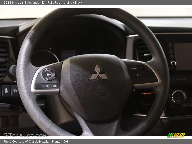Rally Red Metallic / Black 2018 Mitsubishi Outlander ES